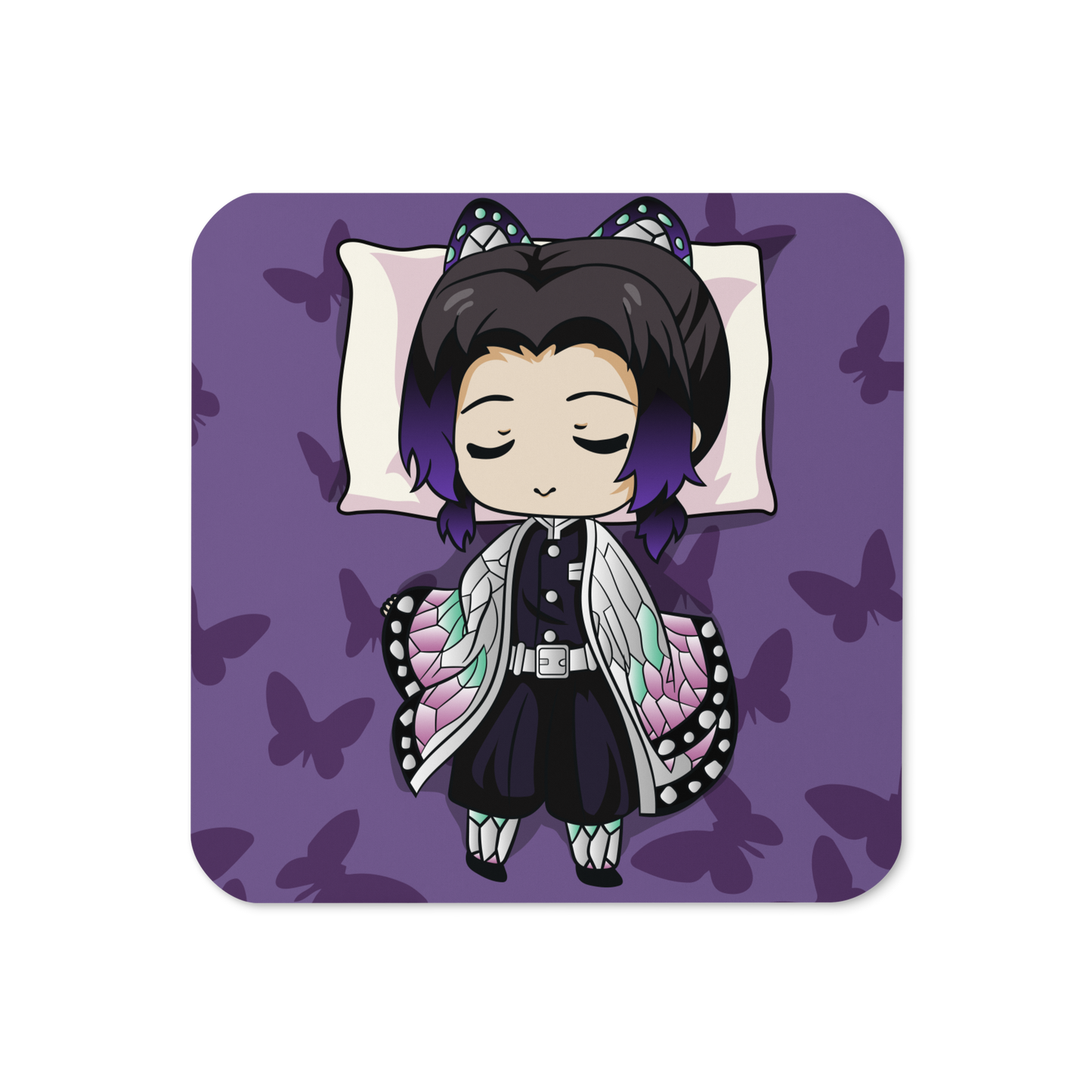 Sleepy Shinobu Kocho Cork-back coaster