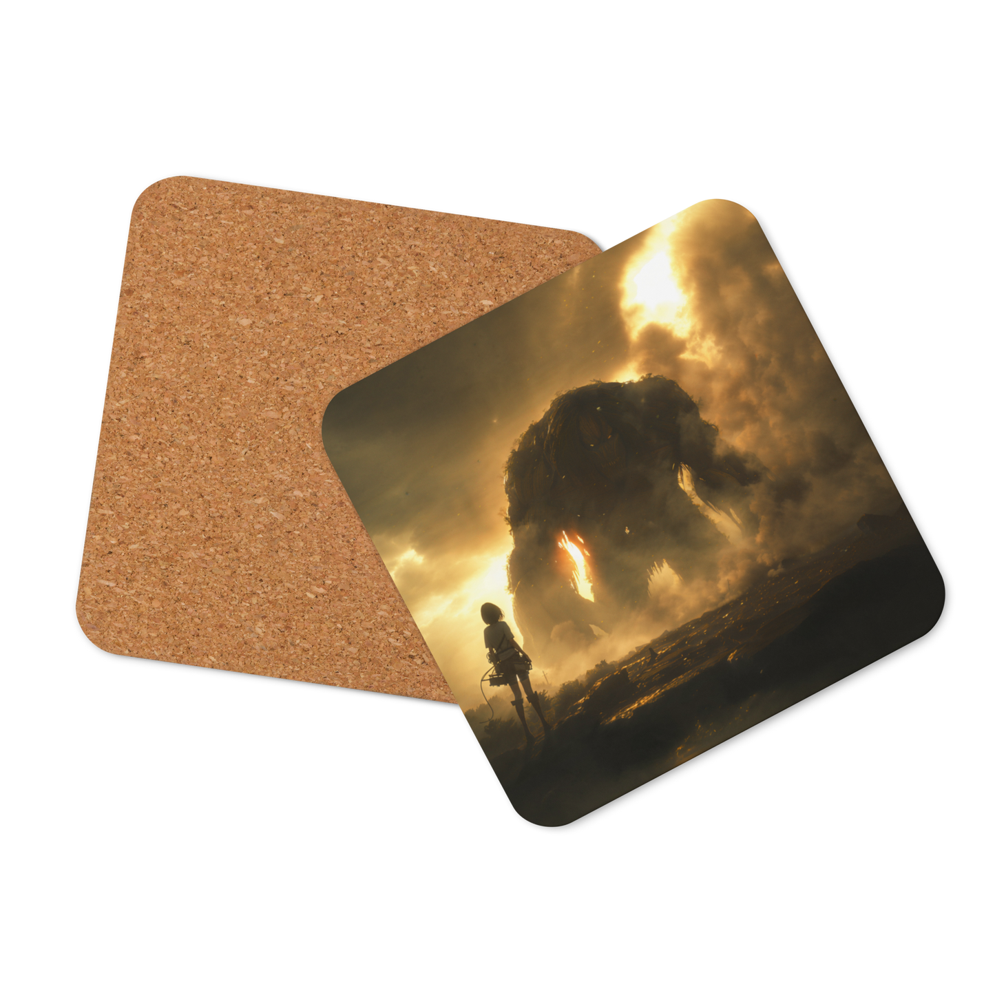 Titan walking in Dust Cork-back coaster