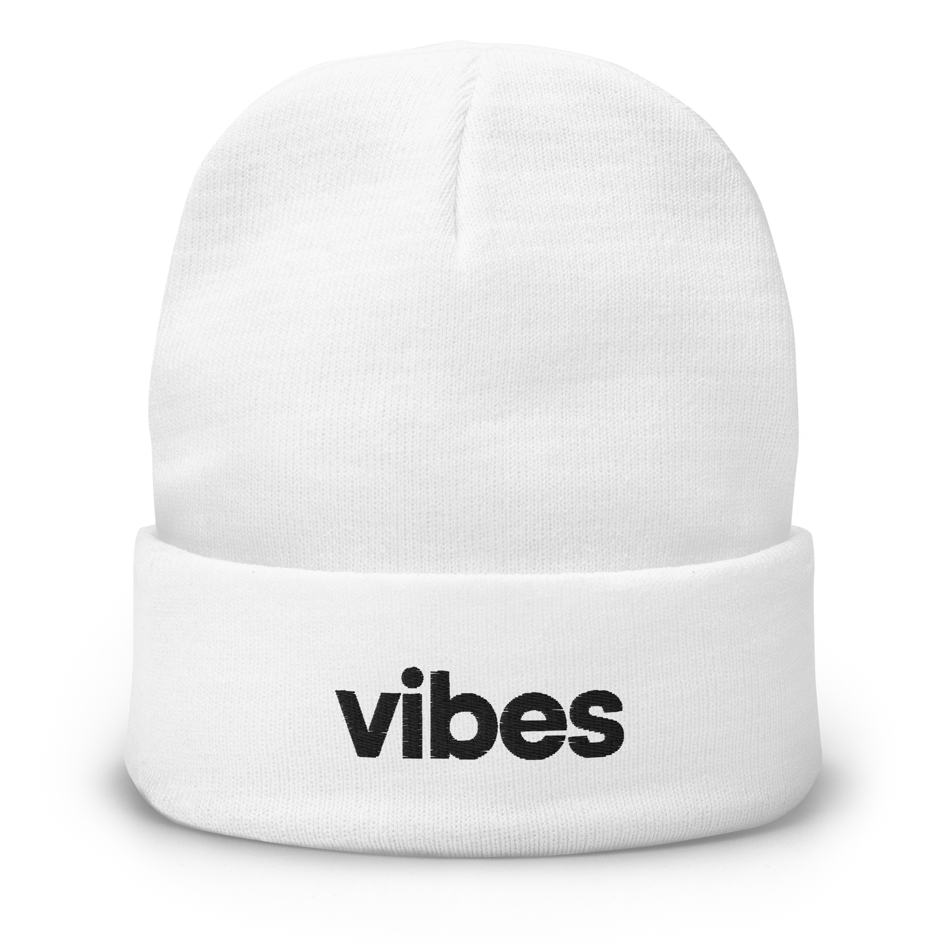 "vibes" embroidered Beanie - Collected Vibes