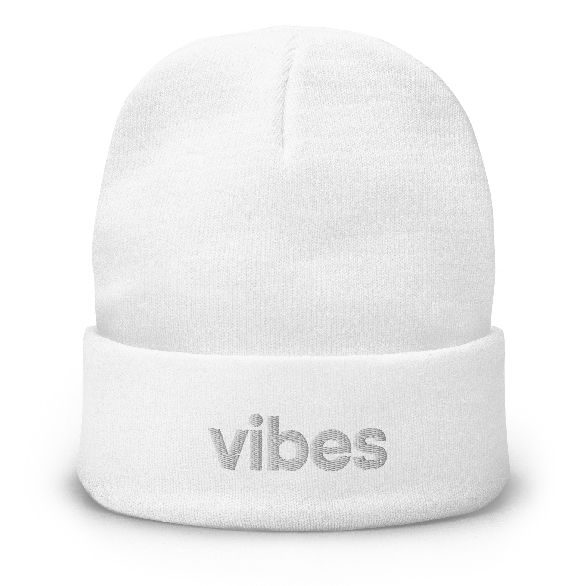 "vibes" embroidered Beanie - Collected Vibes