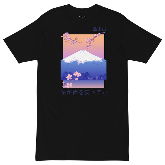 Vaporwave Mountain Heavyweight Tee - Collected Vibes