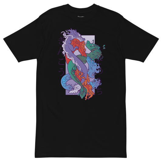 4 Dragon Elements Heavyweight Tee - Collected Vibes