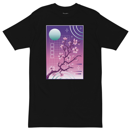 Vaporwave Tree Heavyweight Tee - Collected Vibes