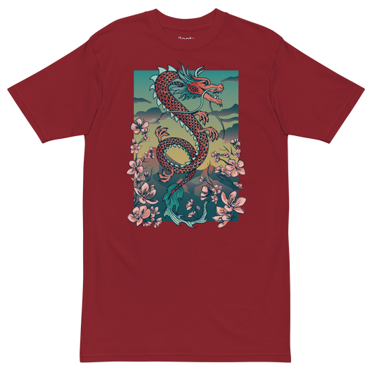 Sakura Dragon v2 Heavyweight Tee - Collected Vibes