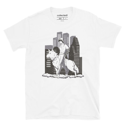 Boy with Wolf Unisex T-Shirt - Collected Vibes