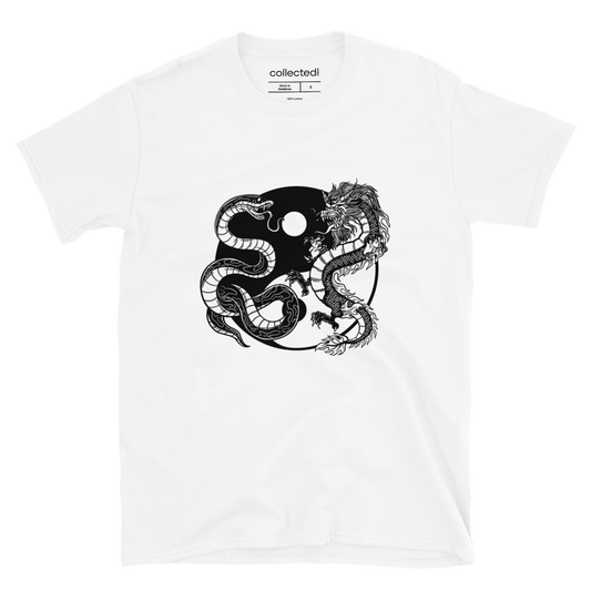 Ying Yang Snake & Dragon Unisex T-Shirt - Collected Vibes