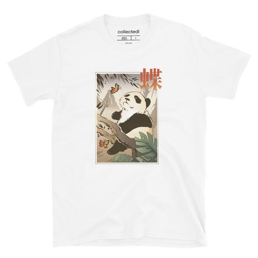 Panda with Butterfly Unisex T-Shirt - Collected Vibes